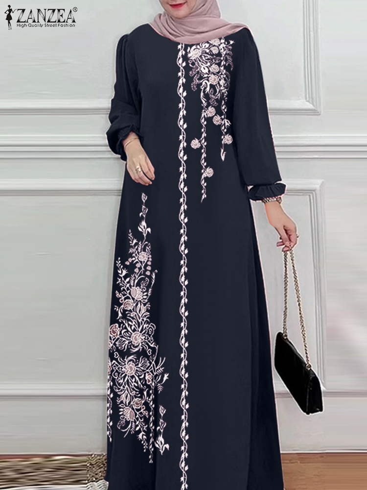 Autumn Muslim Dresses Vintage  - Summer Clothing Hijab avis et prix