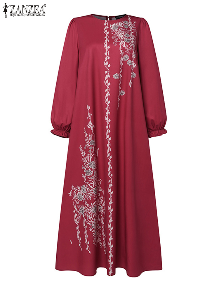 Autumn Muslim Dresses Vintage  - Summer Clothing Hijab avis et prix