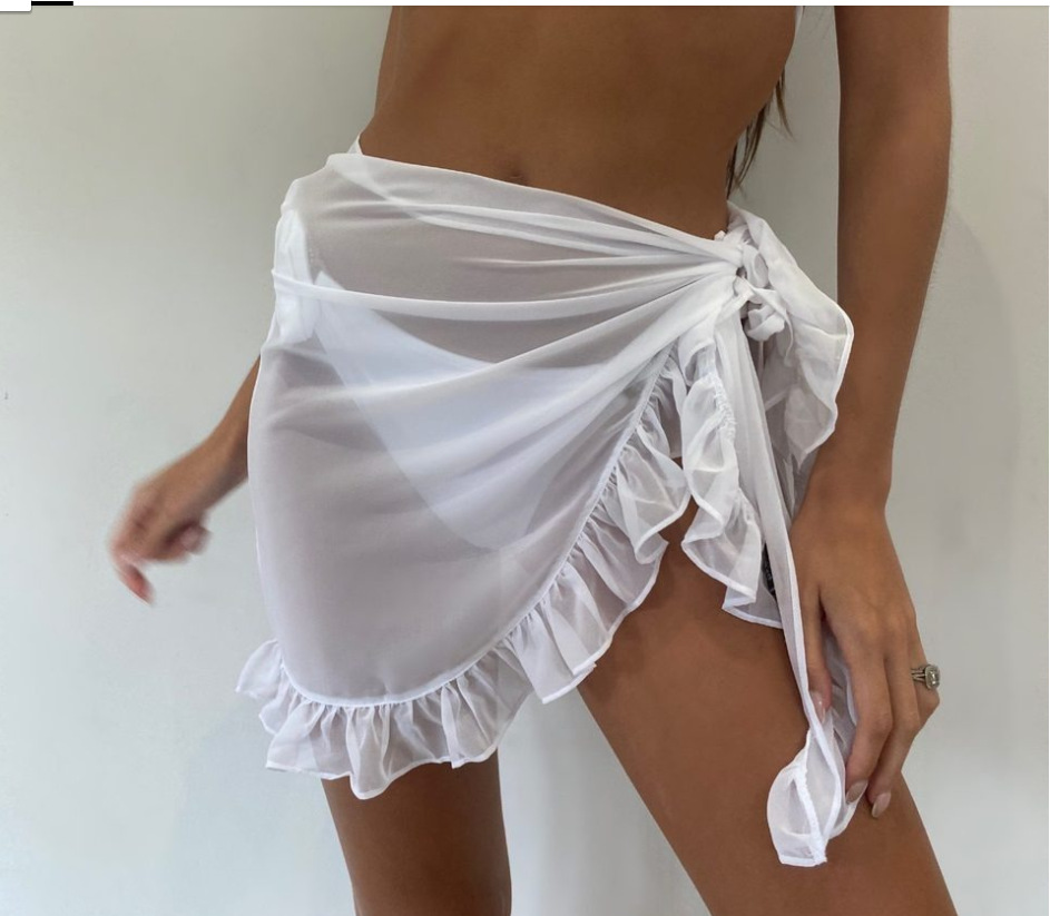 6 Colors Ruffle Bikini Cover U - Sarong Pareo Wrap avis et prix