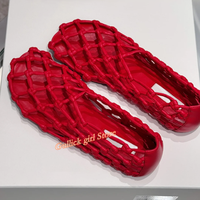 French Woven Mesh Hollow flat  - Summer Clothing Ladies avis et prix