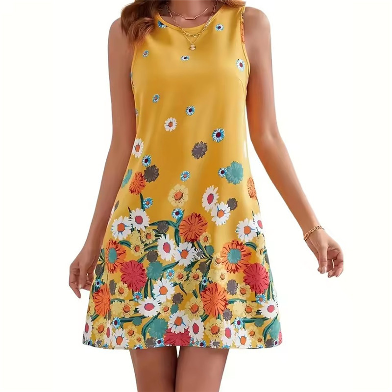 Yellow Floral Dress Women Slee - Soft Summer Yellow Clothing avis et prix