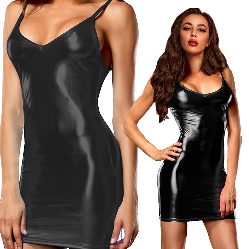 Sexy Erotic Hot Pu Metallic Le - Womens Summer Clothing Uk avis et prix