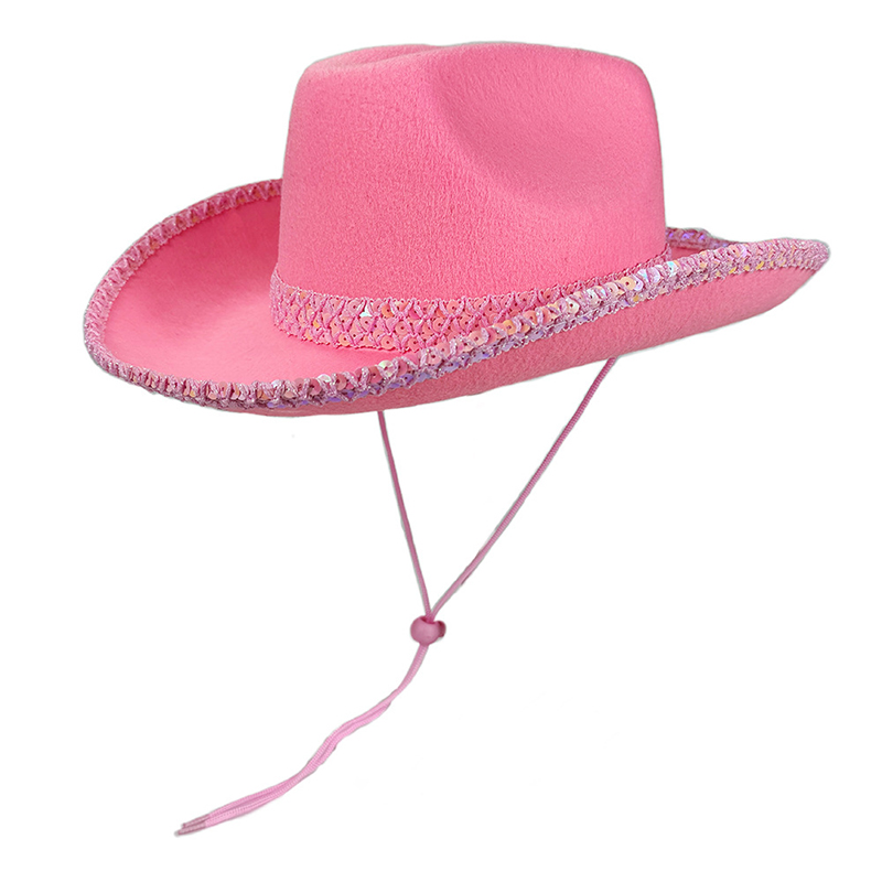 Women Men Sequin Cowgirl Hat S - Sun Hat Wide Brim avis et prix