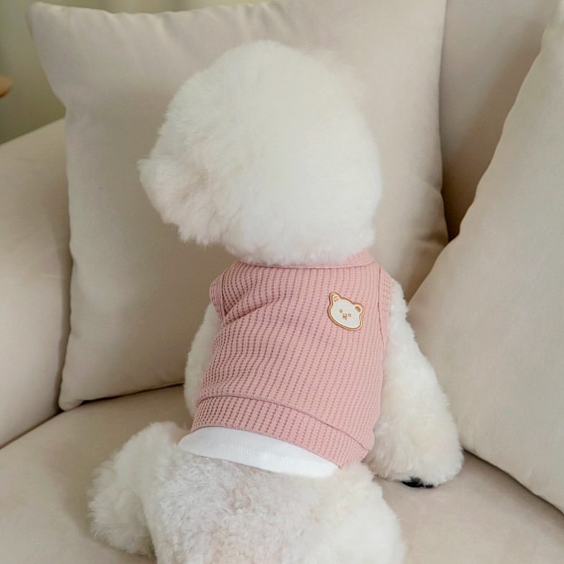 Yellow Waffle Pet Clothes Summ - Soft Summer Yellow Clothing avis et prix