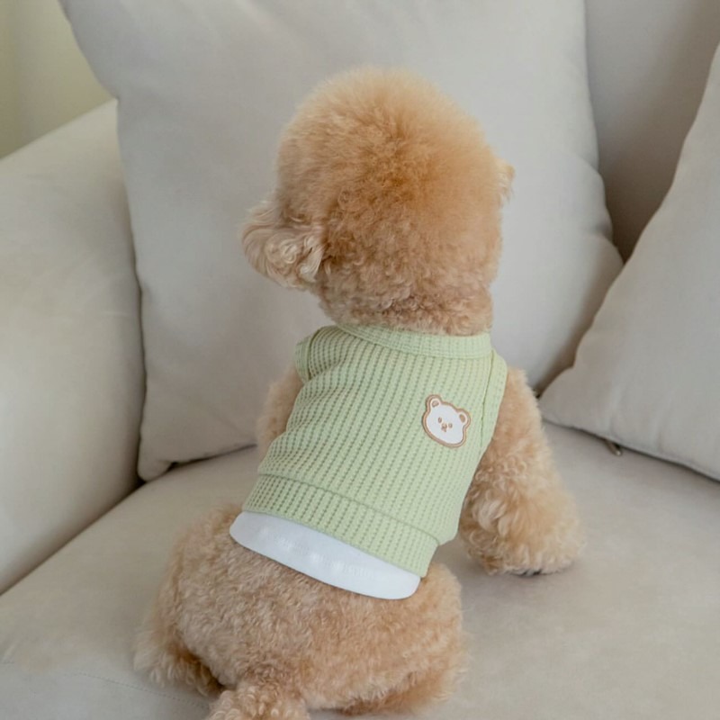 Yellow Waffle Pet Clothes Summ - Soft Summer Yellow Clothing avis et prix