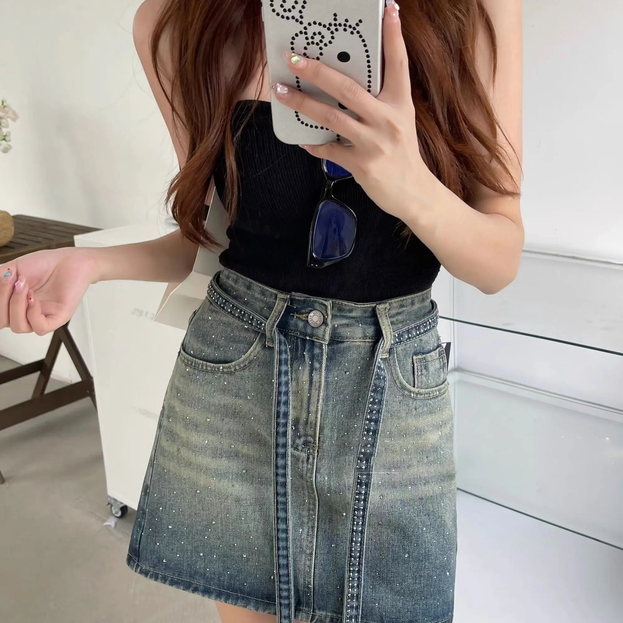 Jeans Skirts For Women Gradien - Summer Clothing Cheap avis et prix