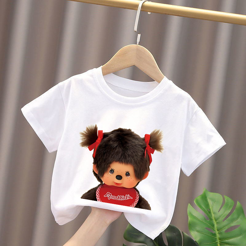 Monchhichi Kids T-shirts Anime - Summer Clothing Cartoon avis et prix