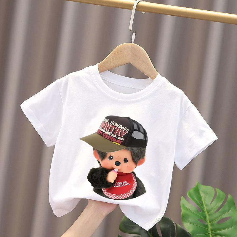 Monchhichi Kids T-shirts Anime - Summer Clothing Cartoon avis et prix
