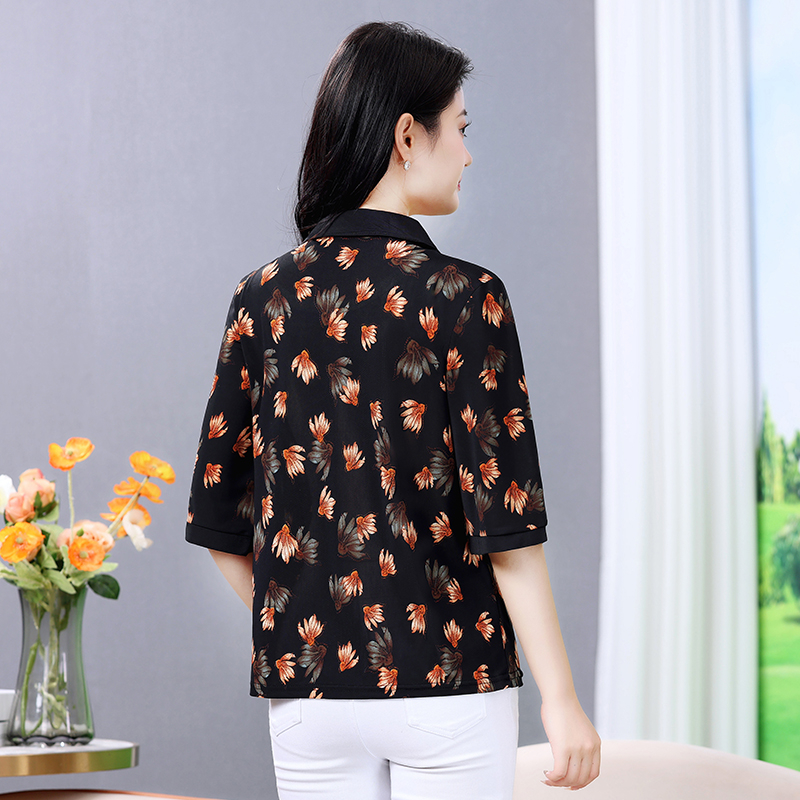 Contrast Geometric Texture Tee - Summer 2025 Clothing Essentials avis et prix