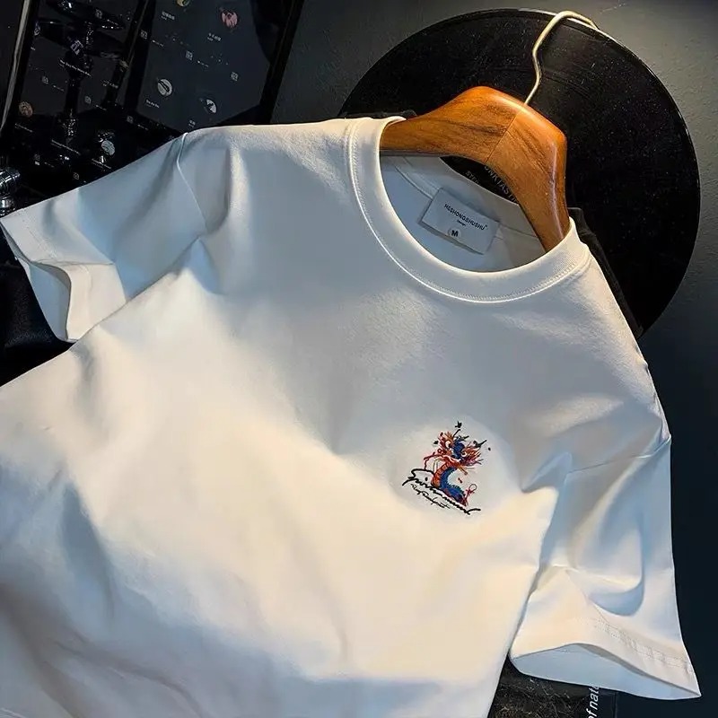 100℅ Cotton T Shirt for Men Wh - Summer Clothing Cheap avis et prix