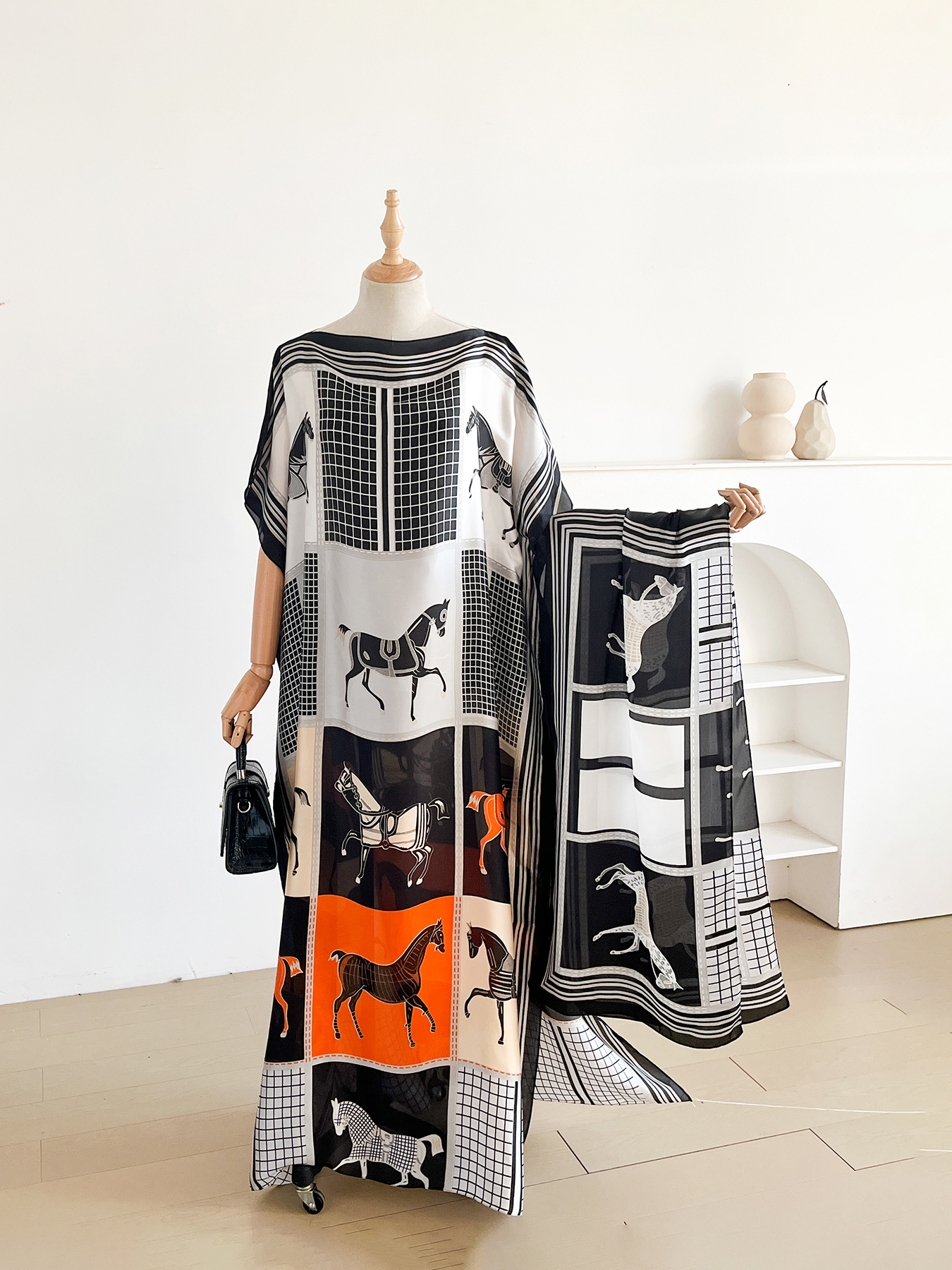 Elegant Printed Silk African S - Summer Clothing Hijab avis et prix