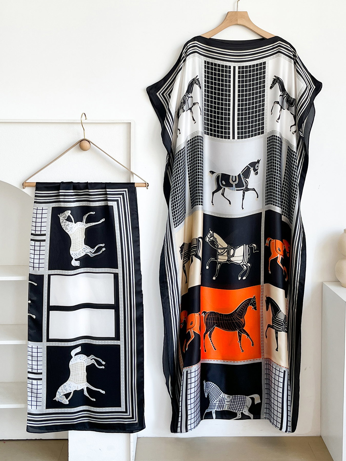 Elegant Printed Silk African S - Summer Clothing Hijab avis et prix