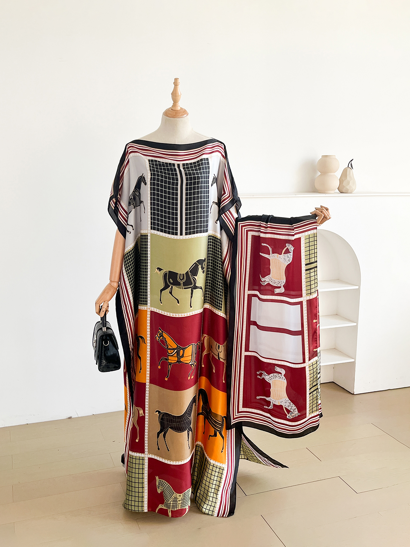 Elegant Printed Silk African S - Summer Clothing Hijab avis et prix