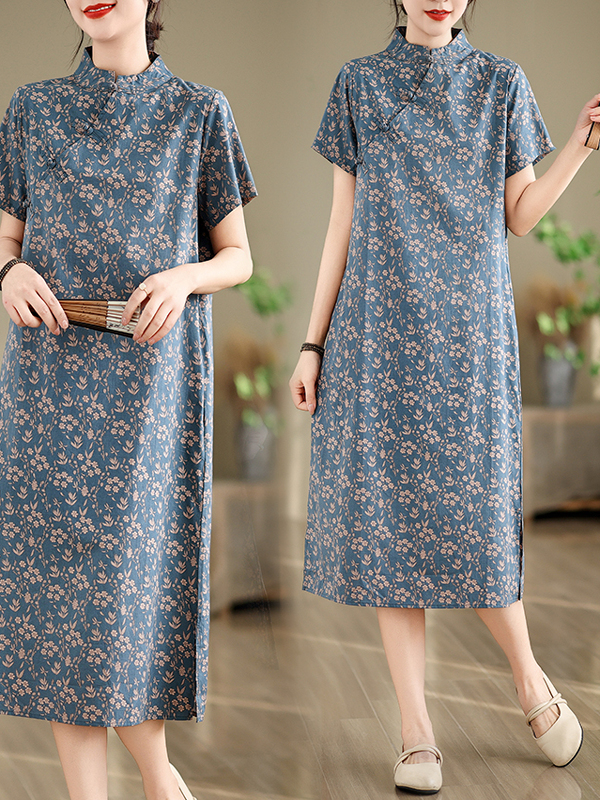 Loose Artistic Summer Print Dr - Summer Line Clothing Brand avis et prix