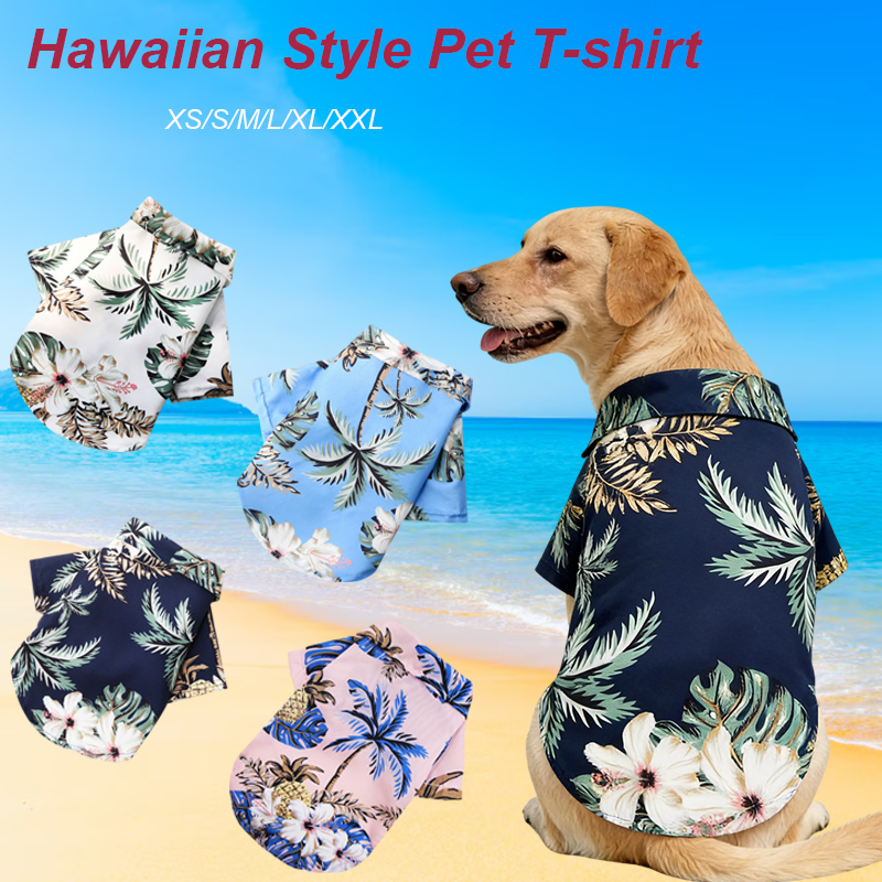 Hawaiian Style Pet Dog Clothe  - Summer Dog Clothing avis et prix