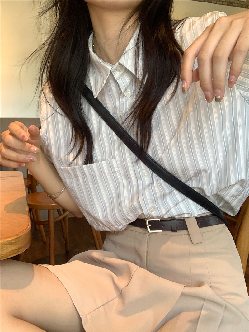 Shirts Women Bamboo-linen Blen - Crop Blouse Linen avis et prix