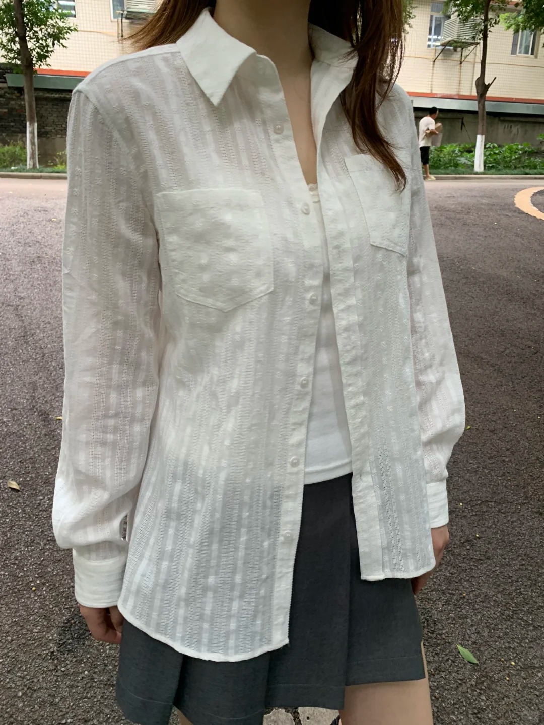 Linen Cotton Collar Buttons Bl - Crop Blouse Linen avis et prix
