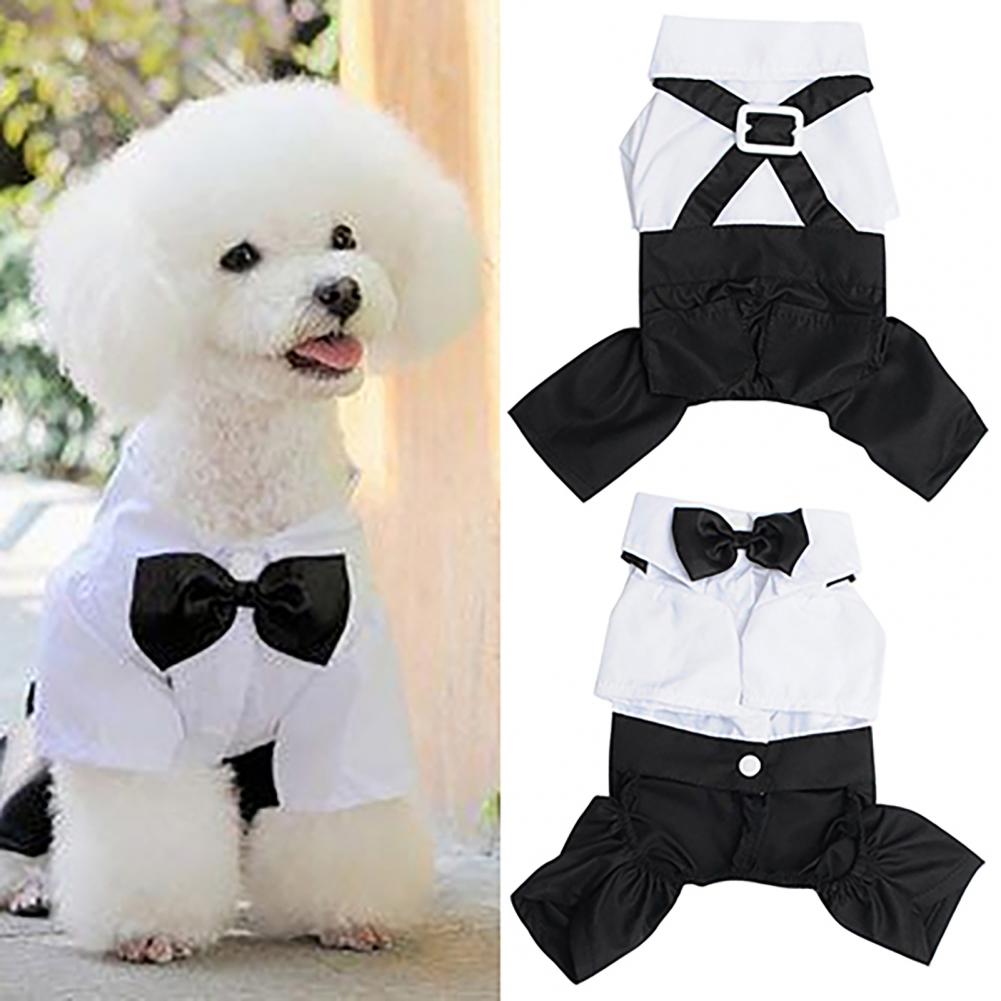 Dog Bow Tie Suit Tuxedo Costum - Summer Dog Clothing avis et prix
