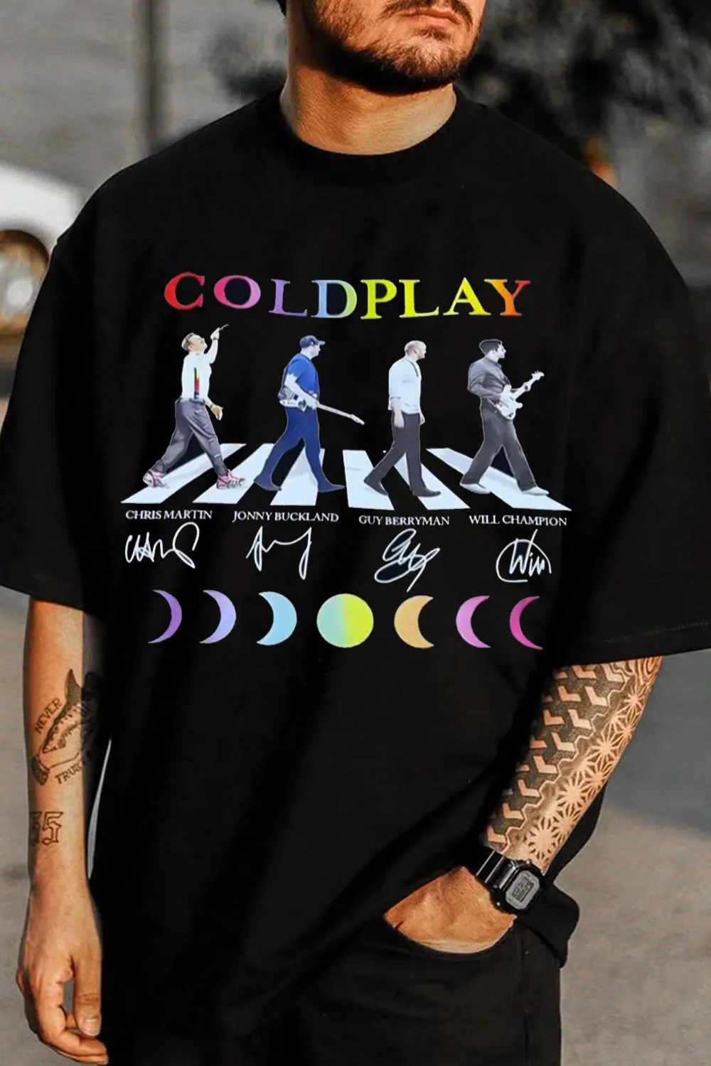 Uk Band Cold-plays TShirt Mens - Womens Summer Clothing Uk avis et prix