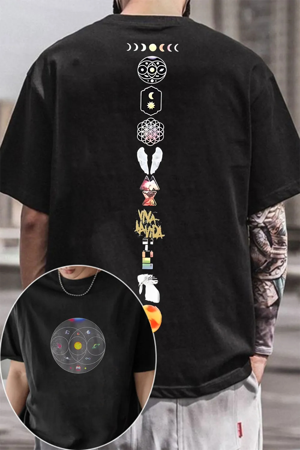 Uk Band Cold-plays TShirt Mens - Womens Summer Clothing Uk avis et prix