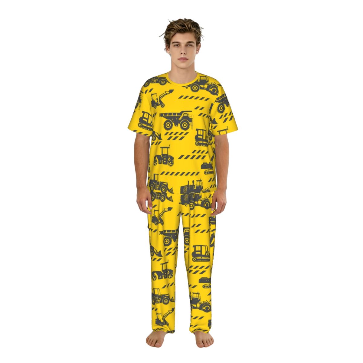 Men Pajamas Suit Short Sleeved - Summer Clothing Cartoon avis et prix