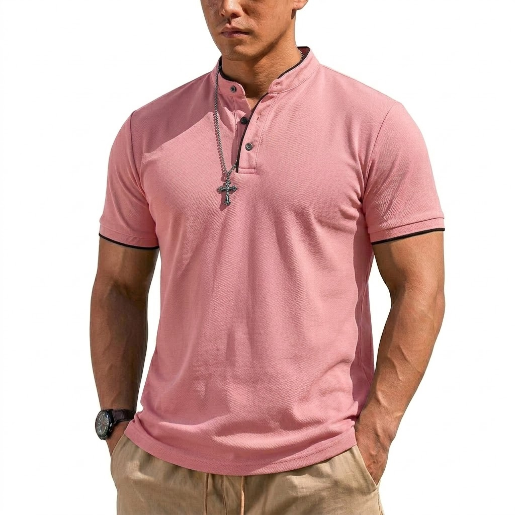 Summer Short Sleeve Henley Shi - Summer Clothing Essentials avis et prix