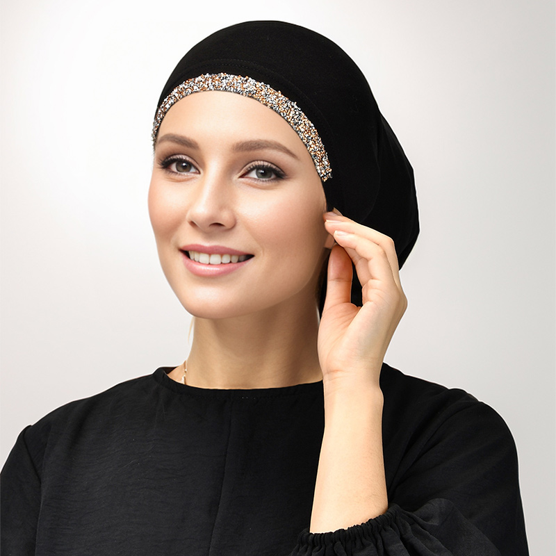 4/Pcs Modal Cotton Rhinestone  - Summer Clothing Hijab avis et prix