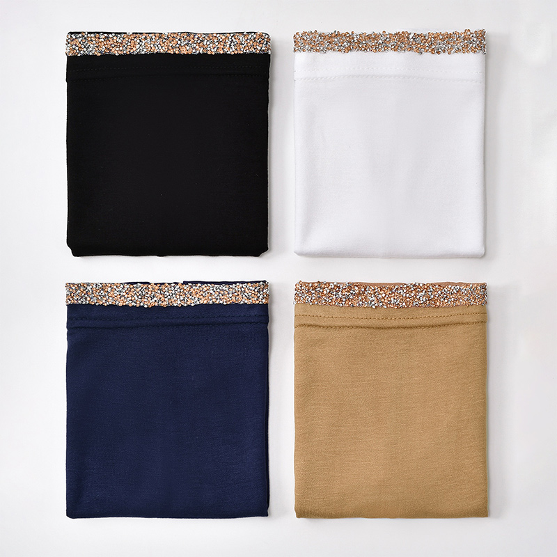 4/Pcs Modal Cotton Rhinestone  - Summer Clothing Hijab avis et prix