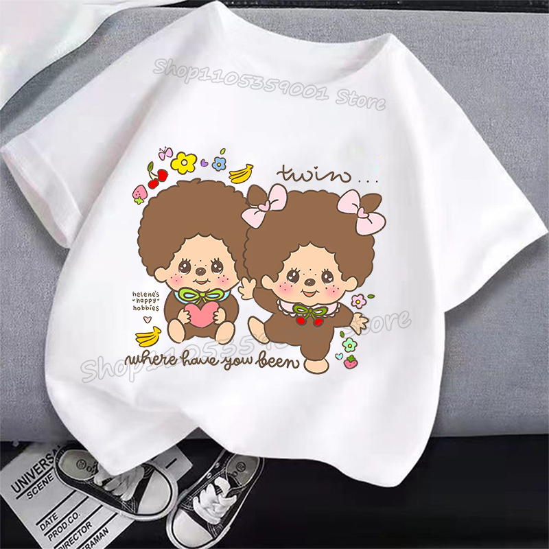 MONCHHICHI Short Sleeve T Shir - Summer Clothing Cartoon avis et prix