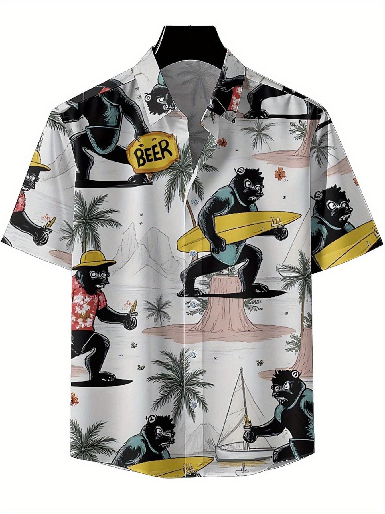 Men's Plus Size Hawaiian Shirt - Summer Clothing For A Beach avis et prix