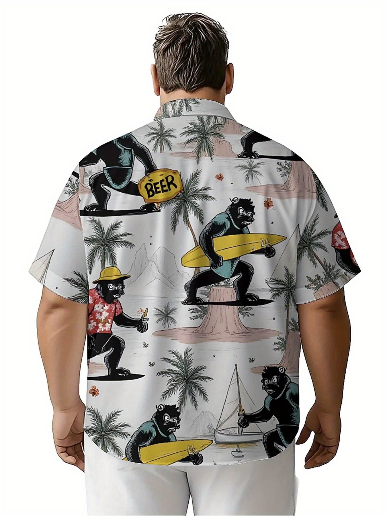 Men's Plus Size Hawaiian Shirt - Summer Clothing For A Beach avis et prix