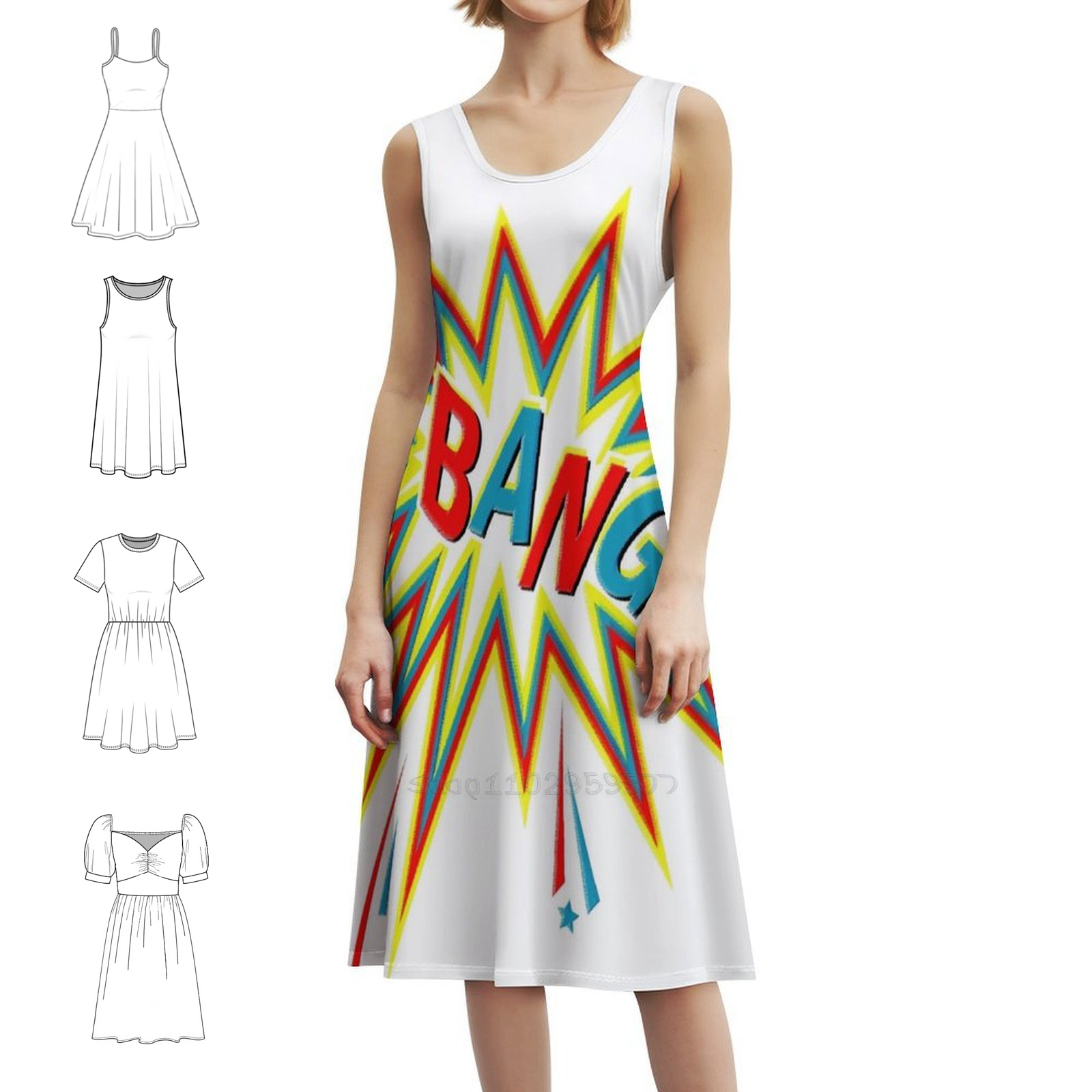Bang Boho Chic Dress Elegant F - Summer Clothing Cartoon avis et prix