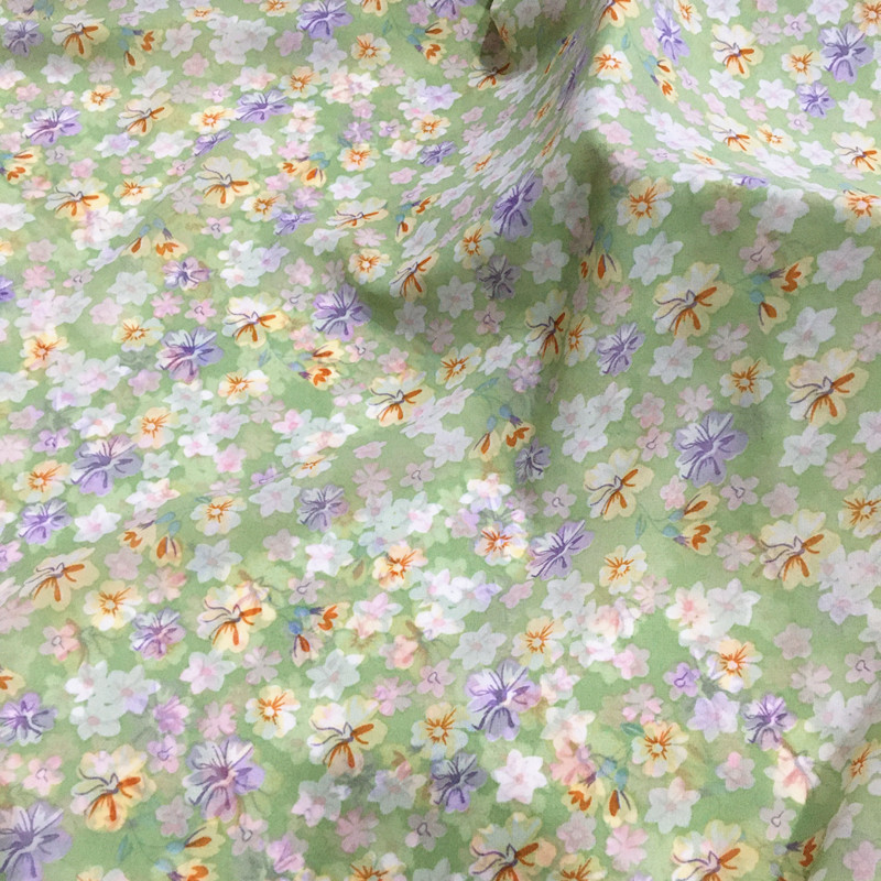 Flower Chiffon Fabric By The M - Soft Summer Yellow Clothing avis et prix