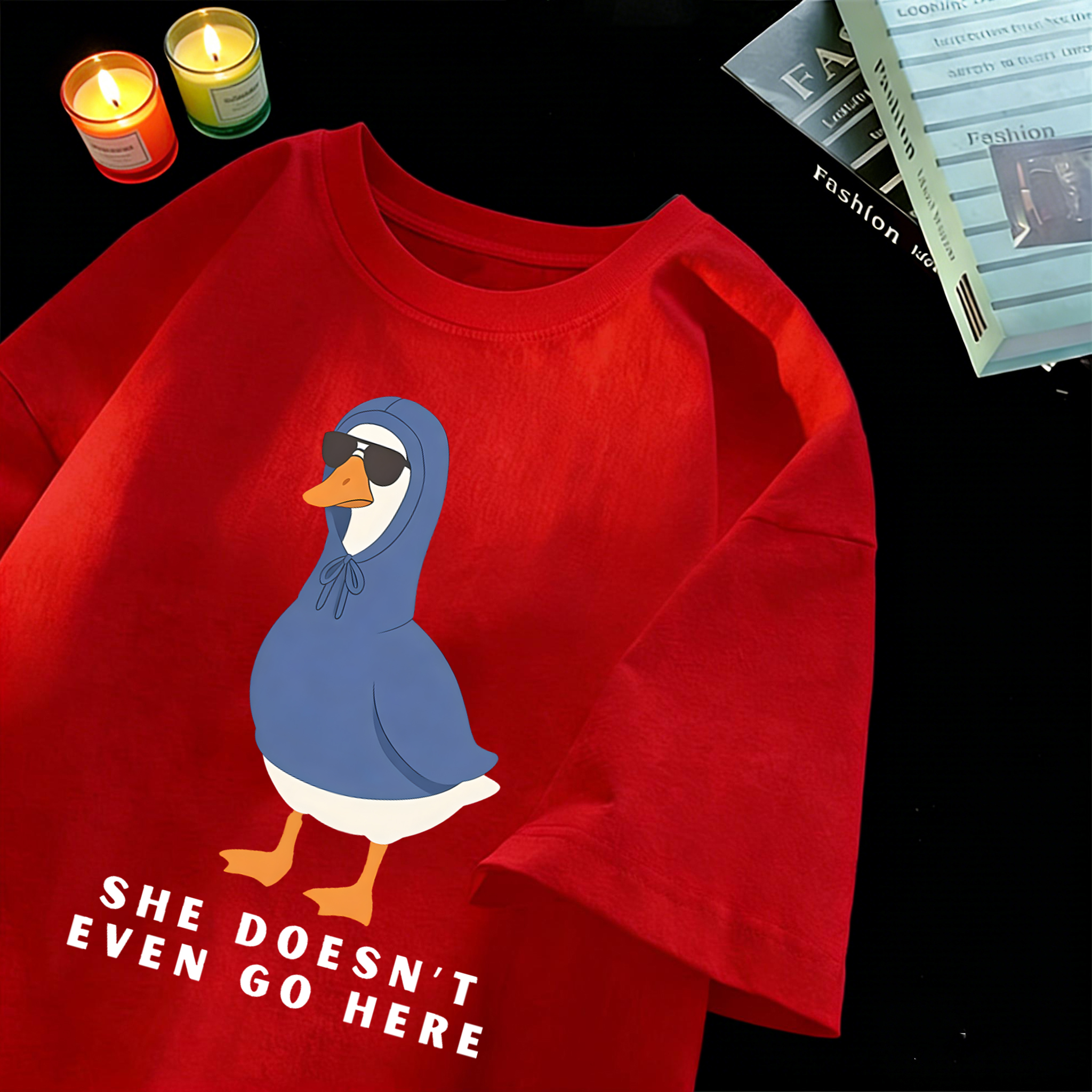 She Doesn'T Even Go Here Print - Summer Clothing Not Shein avis et prix