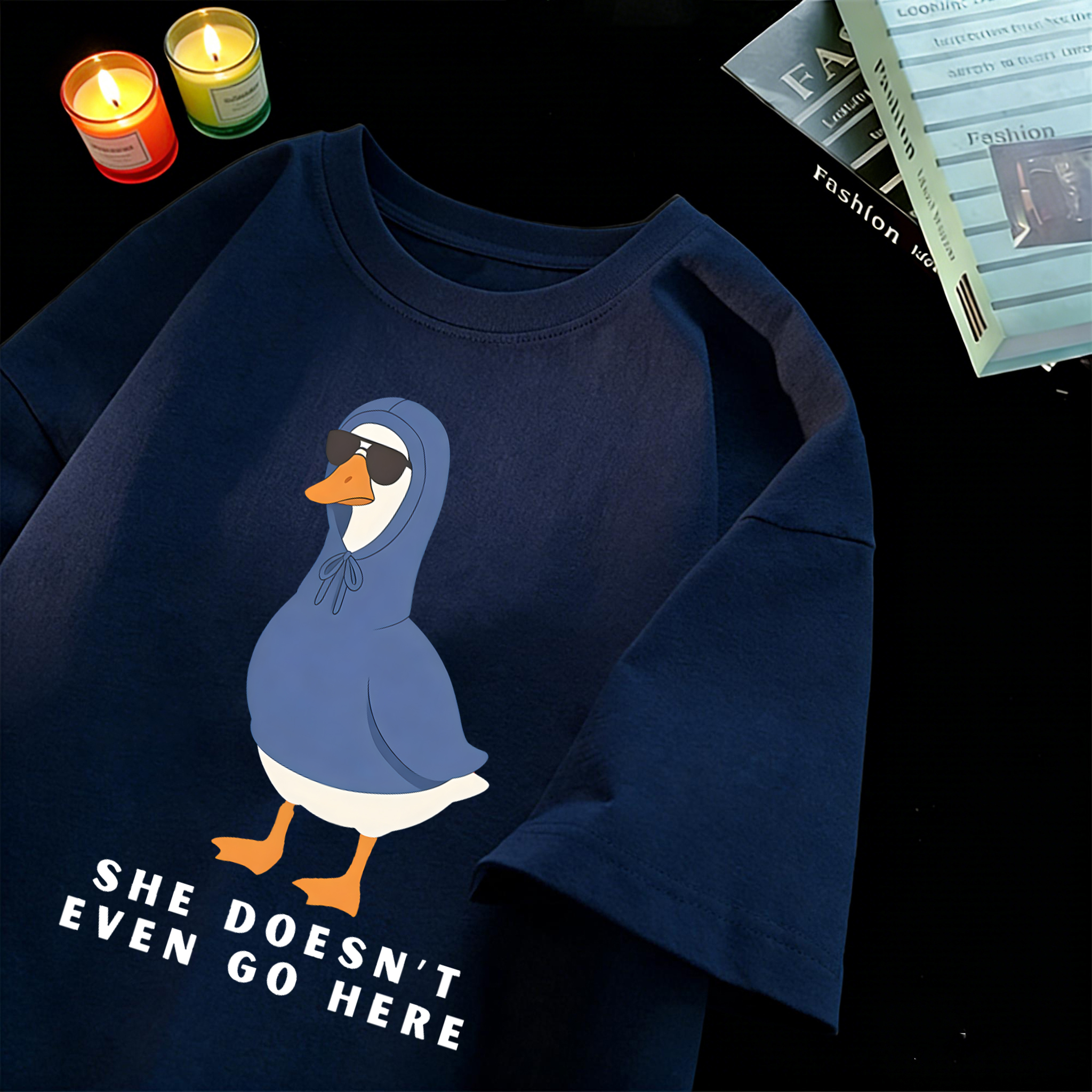 She Doesn'T Even Go Here Print - Summer Clothing Not Shein avis et prix