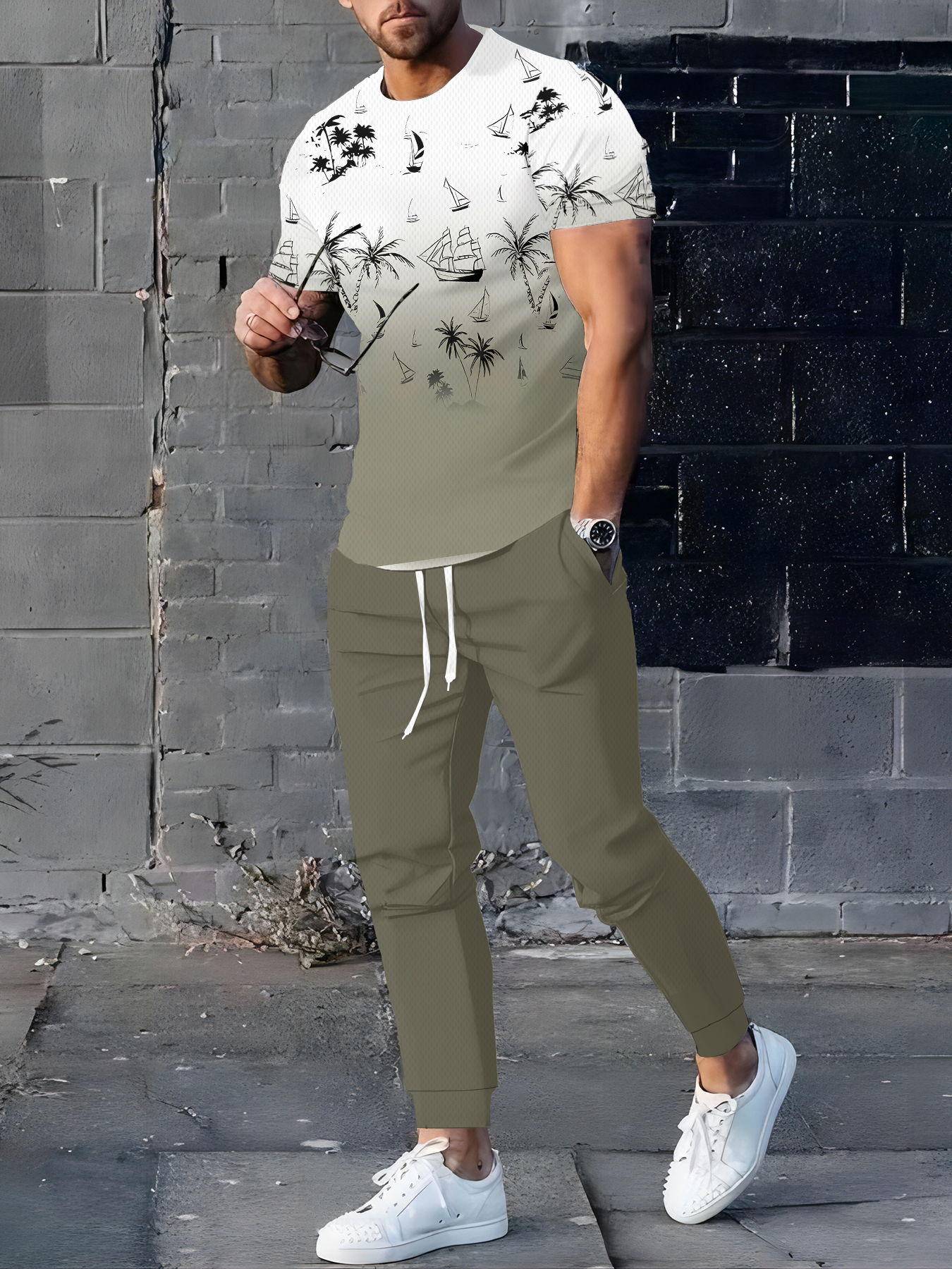 2026 Summer Men's Suit with 3D - Summer Clothing For A Beach avis et prix