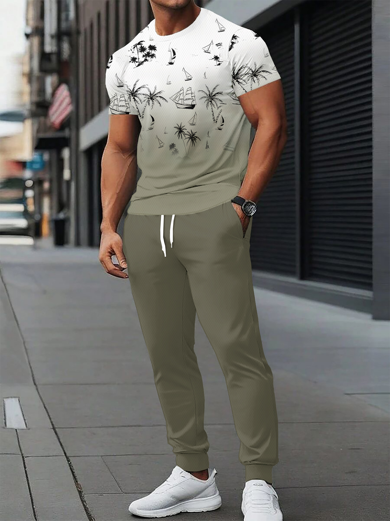 2026 Summer Men's Suit with 3D - Summer Clothing For A Beach avis et prix