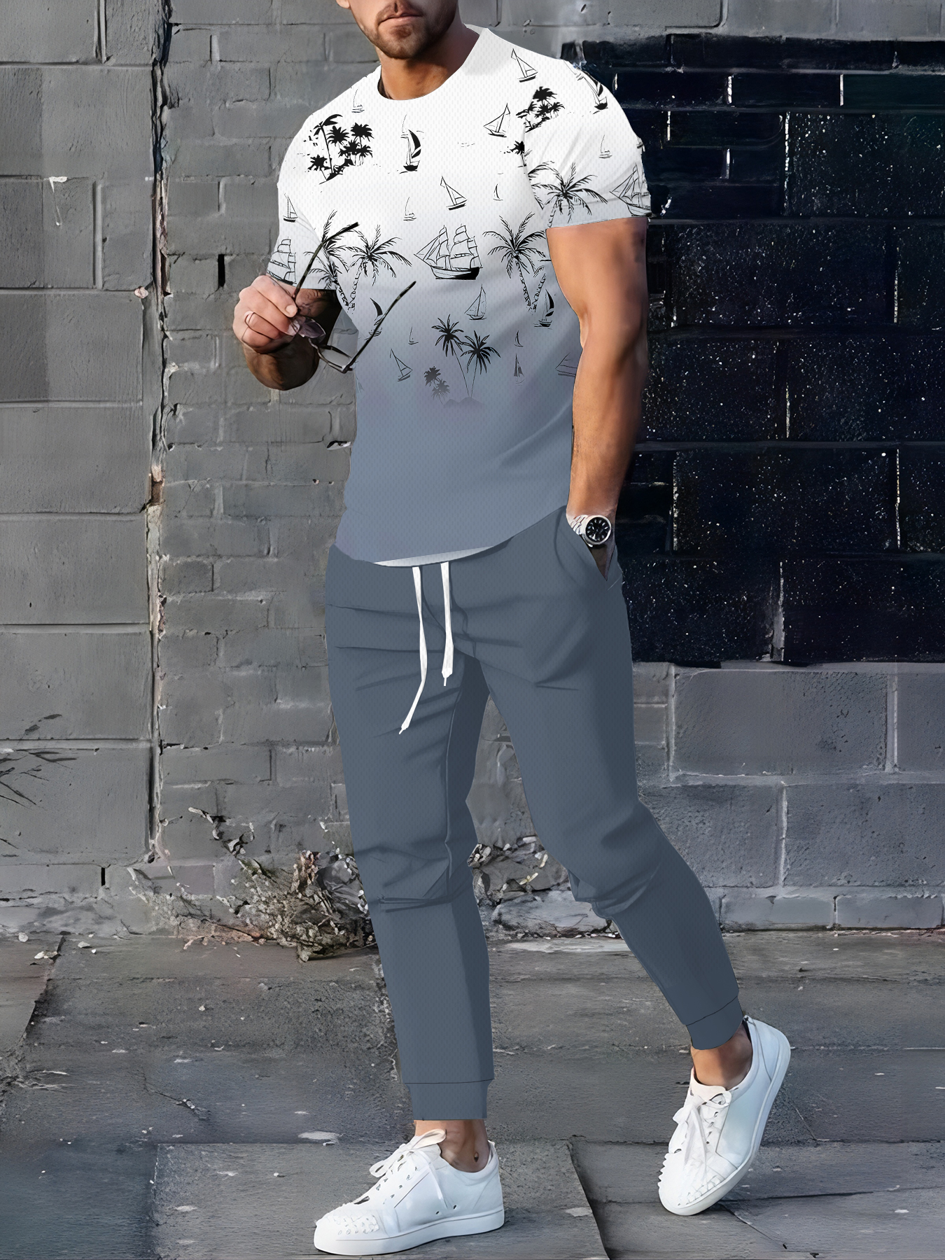 2026 Summer Men's Suit with 3D - Summer Clothing For A Beach avis et prix
