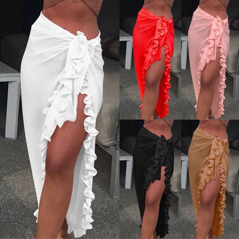 Women Sexy Sheer Bikini Cover  - Sarong Pareo Wrap avis et prix