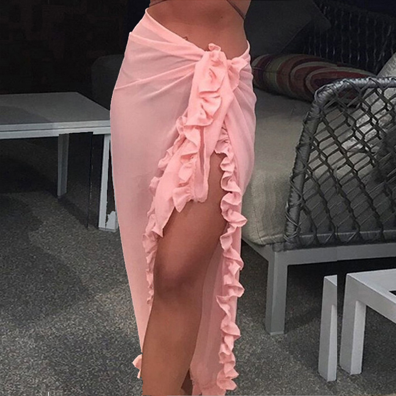Women Sexy Sheer Bikini Cover  - Sarong Pareo Wrap avis et prix