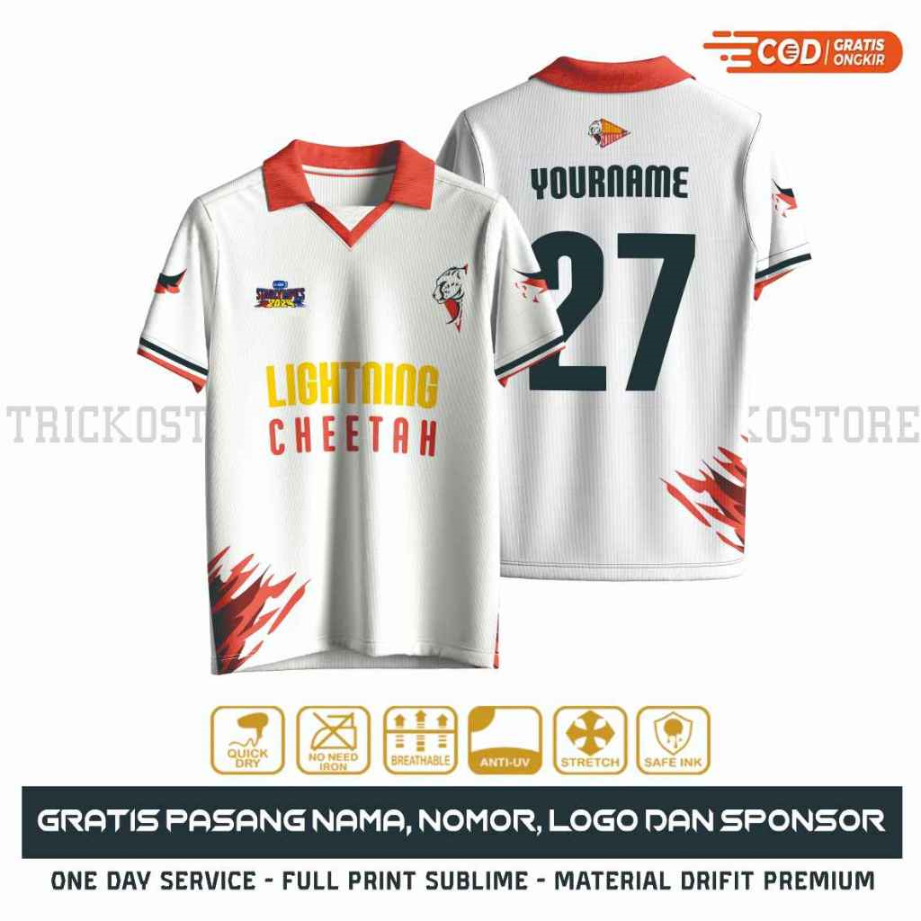 GMMTV LIGHTNING CHEETAH JERSEY - Summer Clothing Name avis et prix