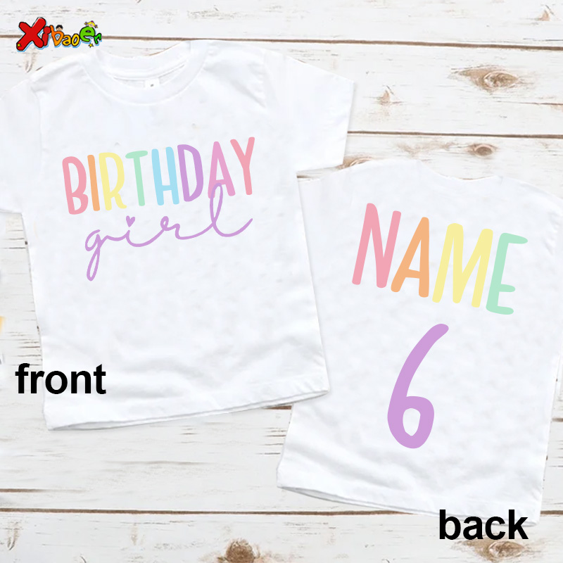 Birthday Girl T Shirt Party Ou - Summer Clothing Name avis et prix