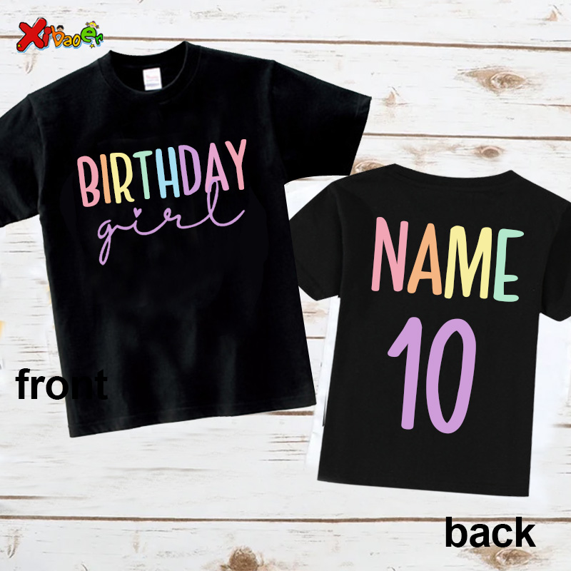 Birthday Girl T Shirt Party Ou - Summer Clothing Name avis et prix