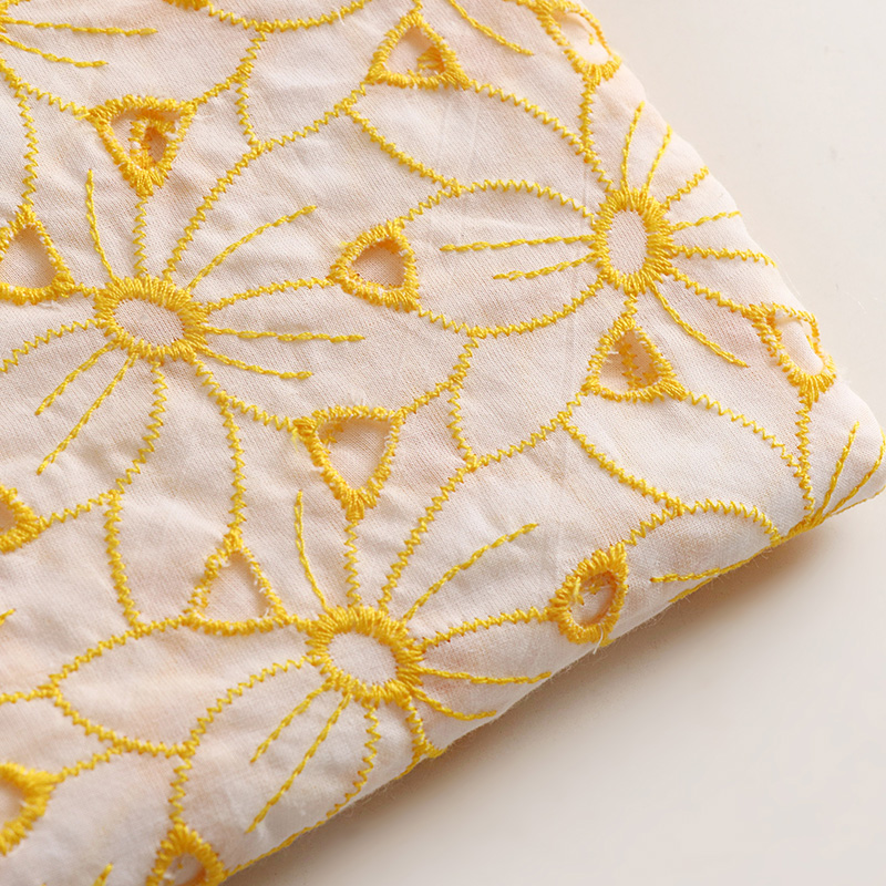 High quality cotton tecido Yel - Soft Summer Yellow Clothing avis et prix