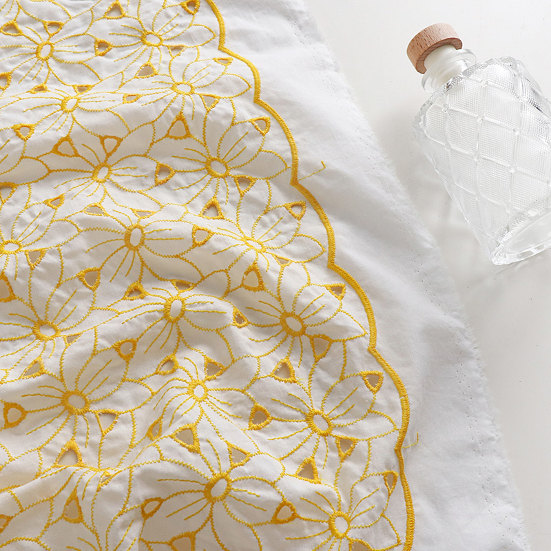 High quality cotton tecido Yel - Soft Summer Yellow Clothing avis et prix
