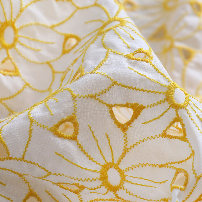 High quality cotton tecido Yel - Soft Summer Yellow Clothing avis et prix