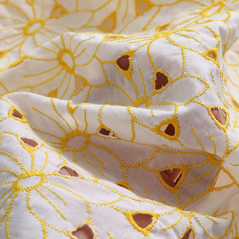 High quality cotton tecido Yel - Soft Summer Yellow Clothing avis et prix