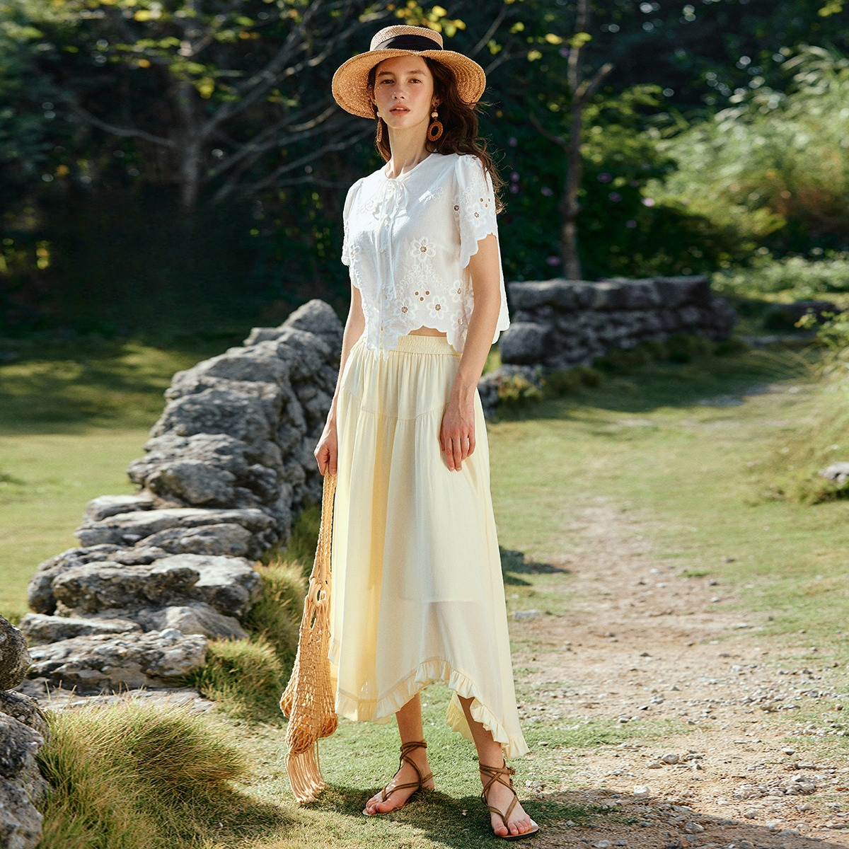 OLrain Women French Style Crop - Crop Blouse Linen avis et prix