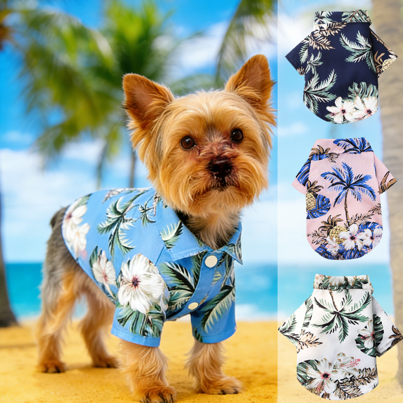 Hawaiian Style Pet Dog Clothe  - Summer Dog Clothing avis et prix