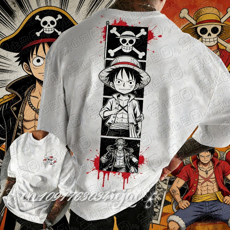 2026 One Piece Men's Cotton T- - Summer Clothing Good Quality avis et prix